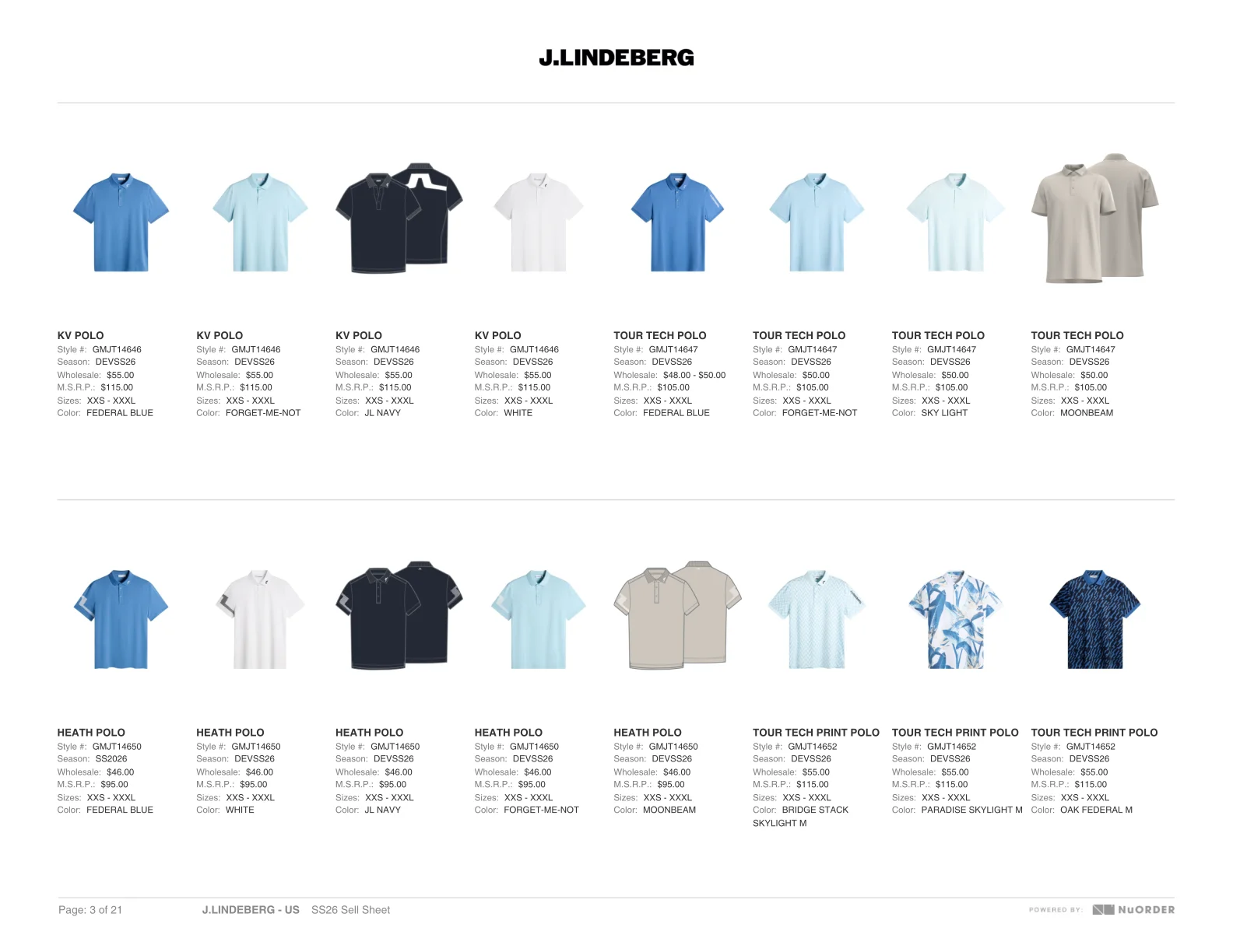 J.Lindeberg — SS26 Sales Book — Page 3