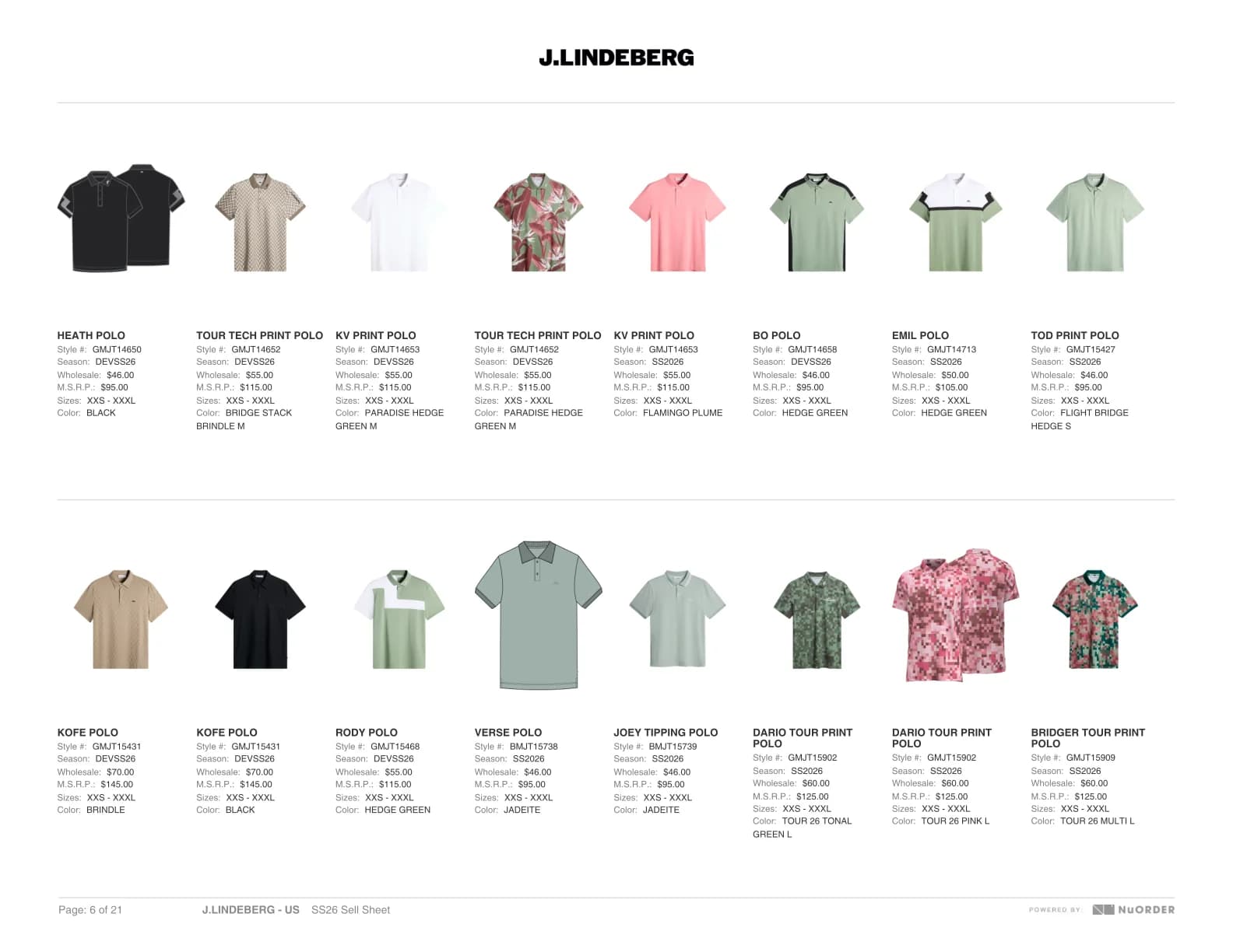 J.Lindeberg — SS26 Sales Book — Page 6