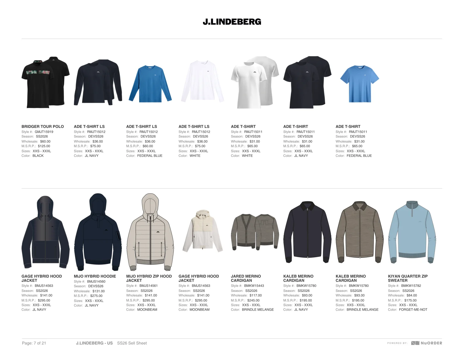J.Lindeberg — SS26 Sales Book — Page 7