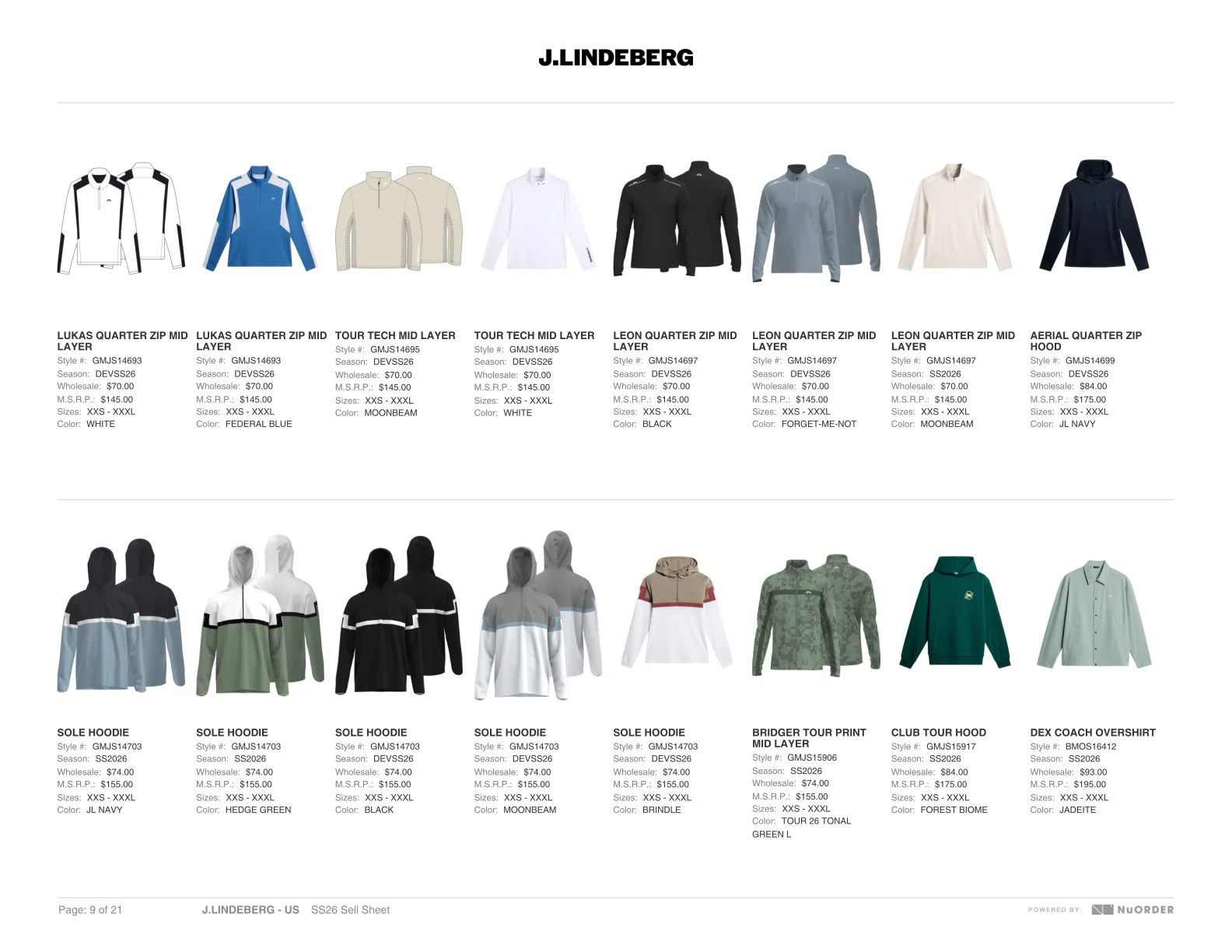 J.Lindeberg — SS26 Sales Book — Page 9