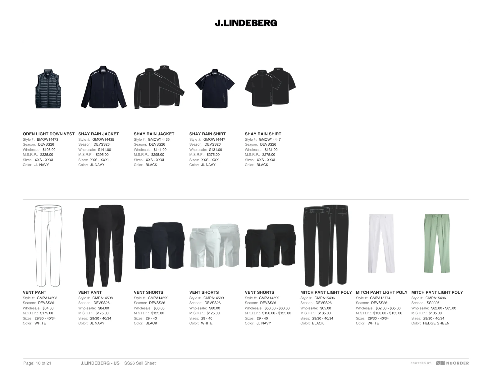 J.Lindeberg — SS26 Sales Book — Page 10