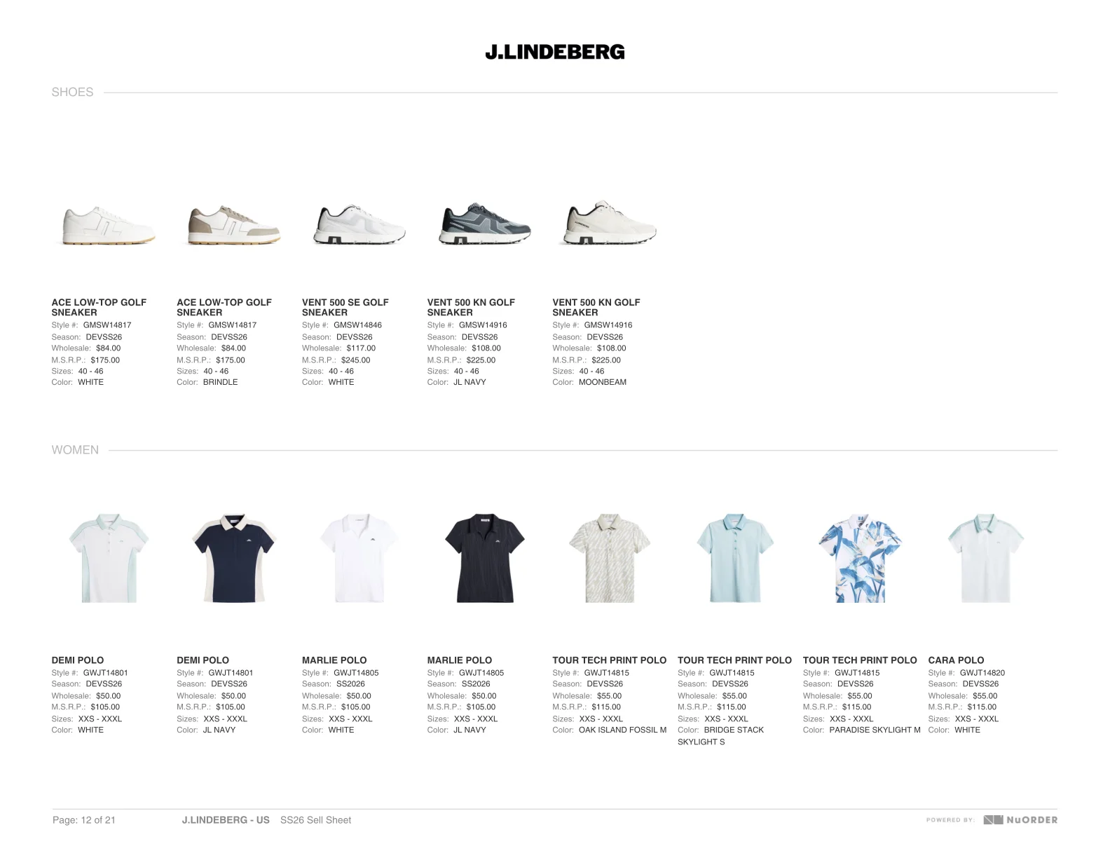 J.Lindeberg — SS26 Sales Book — Page 12