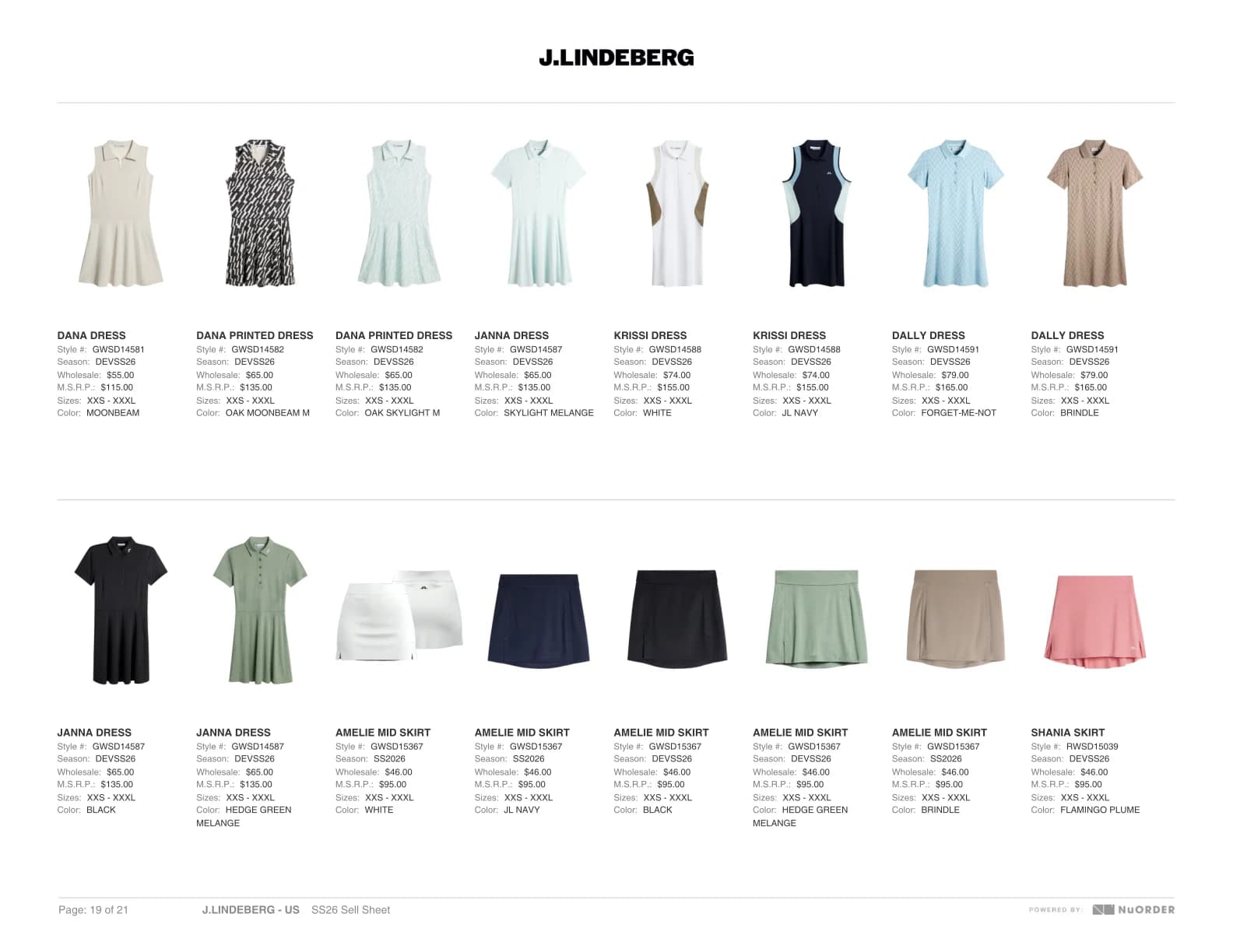 J.Lindeberg — SS26 Sales Book — Page 19