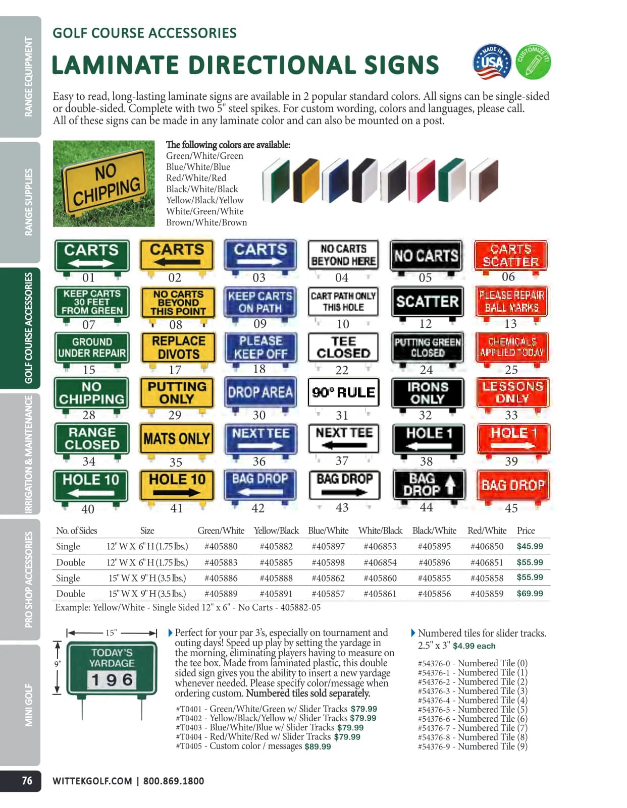 Wittek Golf Supply — Catálogo — Page 78