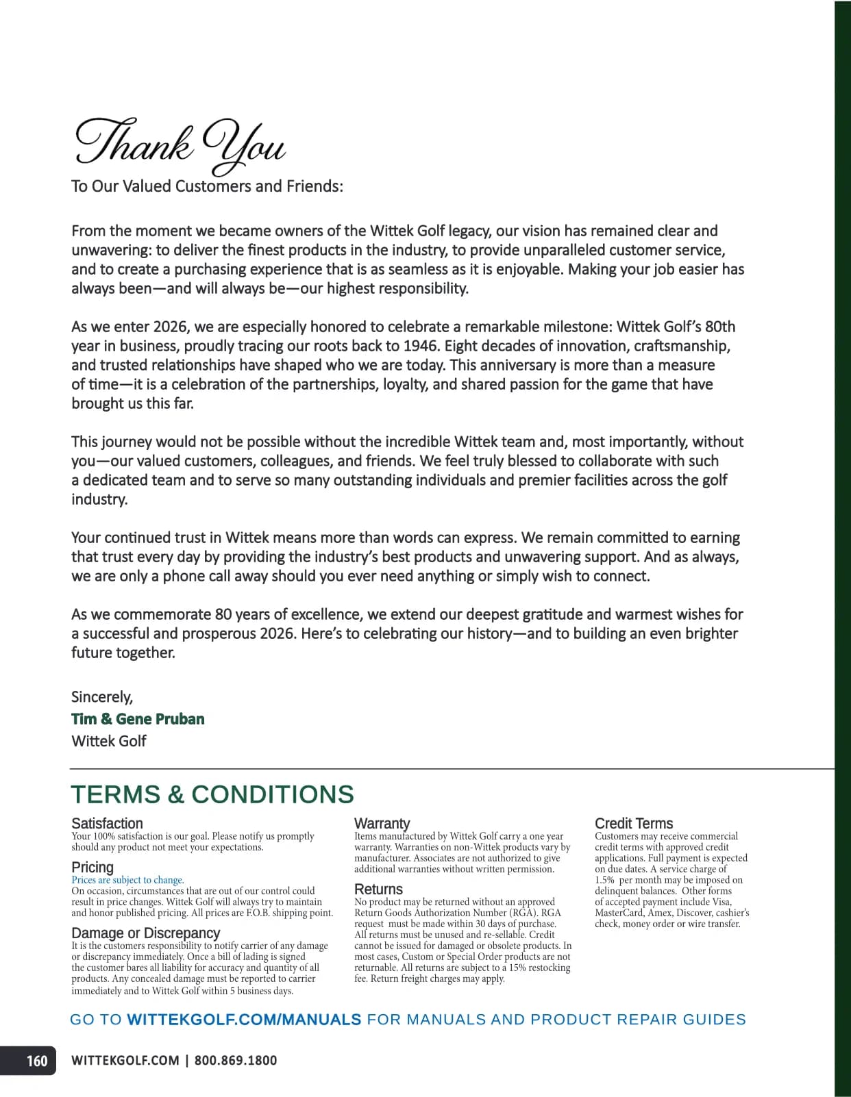 Wittek Golf Supply — Catálogo — Page 162